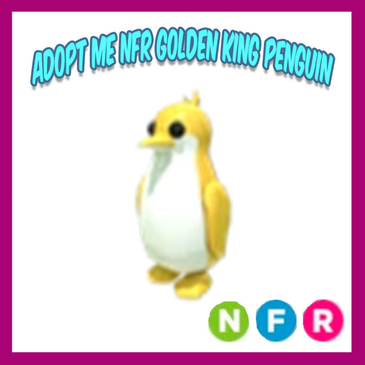 Adopt Me - NFR Golden King Penguin (Neon Fly Ride)