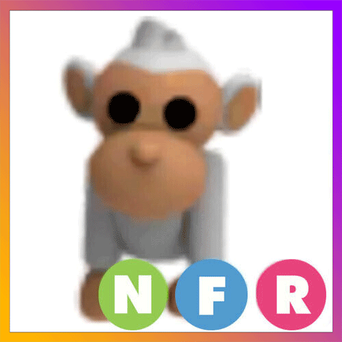 Adopt Me - Albino Monkey NFR (Neon, Fly, Ride)